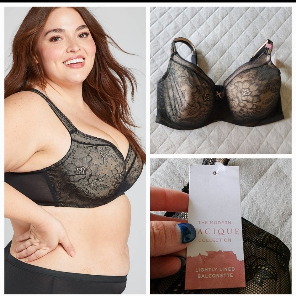 Cacique Lightly Lined Balconette Bra 46G NWT